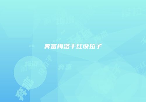 奔富梅洛干红设拉子