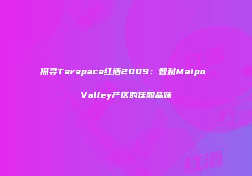 探寻Tarapaca红酒2009：智利Maipo Valley产区的佳酿品味