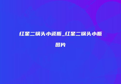 红星二锅头小瓷瓶_红星二锅头小瓶图片
