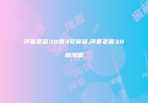 河套老窖38度3号窖藏,河套老窖38度浓香