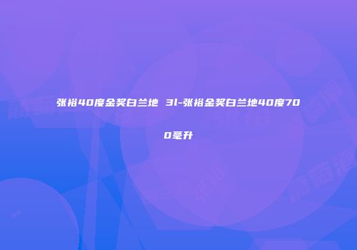 张裕40度金奖白兰地 3l-张裕金奖白兰地40度700毫升