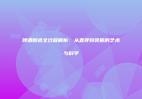 啤酒酿造全过程解析：从麦芽到装瓶的艺术与科学