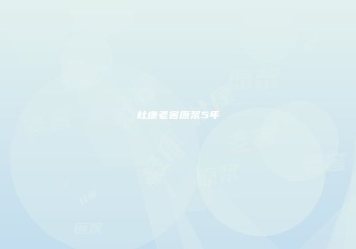 杜康老窖原浆5年