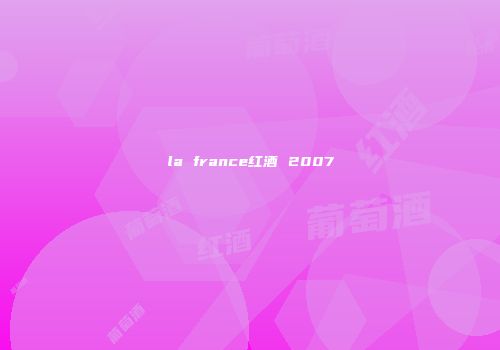 la france红酒 2007