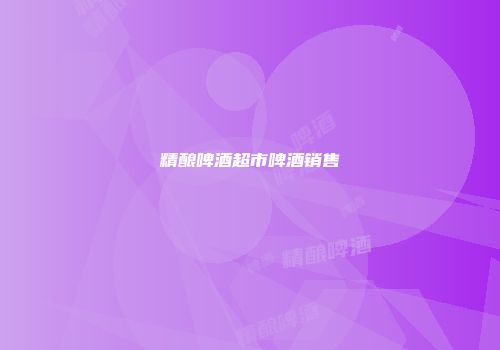 精酿啤酒超市啤酒销售