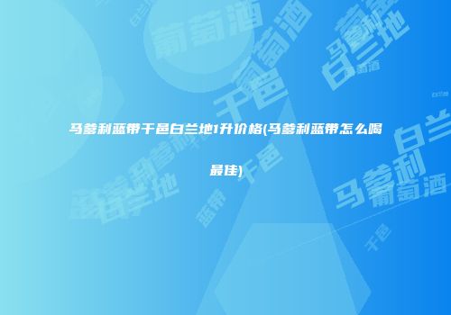 马爹利蓝带干邑白兰地1升价格(马爹利蓝带怎么喝最佳)