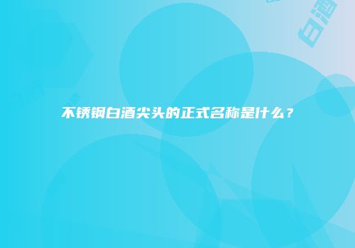 不锈钢白酒尖头的正式名称是什么？