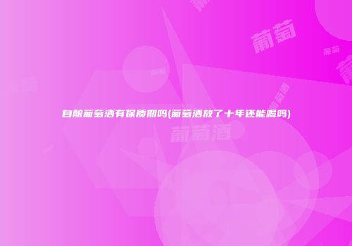 自酿葡萄酒有保质期吗(葡萄酒放了十年还能喝吗)