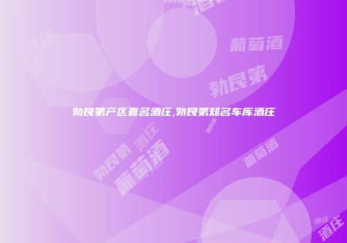 勃艮第产区著名酒庄,勃艮第知名车库酒庄