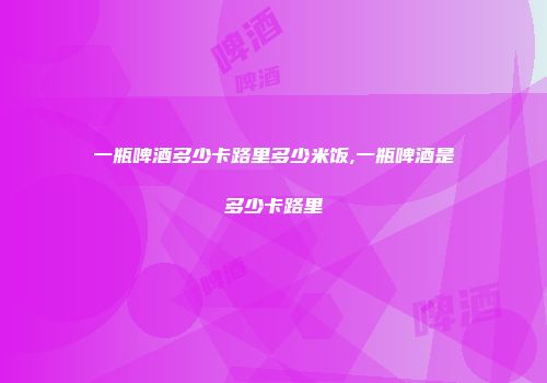 一瓶啤酒多少卡路里多少米饭,一瓶啤酒是多少卡路里