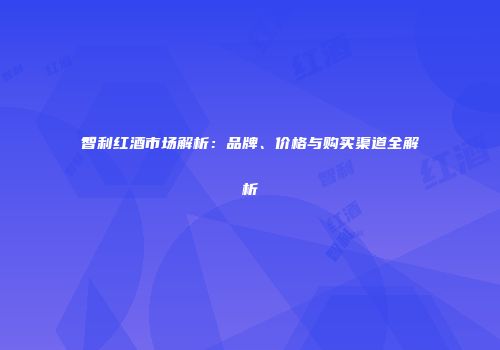 智利红酒市场解析：品牌、价格与购买渠道全解析