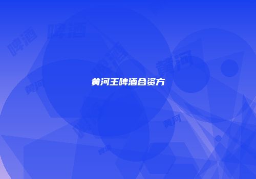 黄河王啤酒合资方