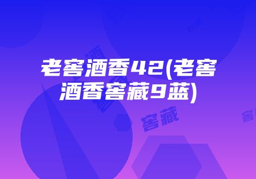 老窖酒香42(老窖酒香窖藏9蓝)