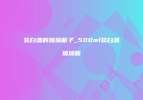 装白酒的玻璃瓶子_500ml装白酒玻璃瓶