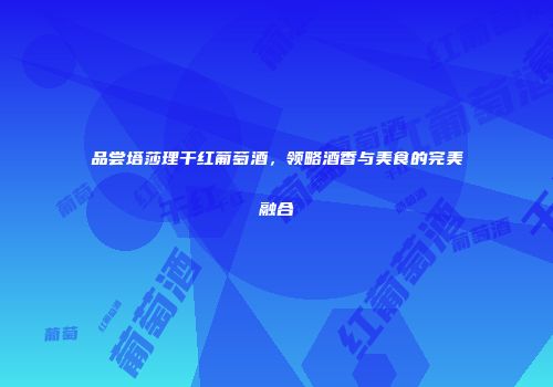 品尝塔莎理干红葡萄酒，领略酒香与美食的完美融合