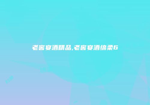 老窖宴酒精品,老窖宴酒绵柔6