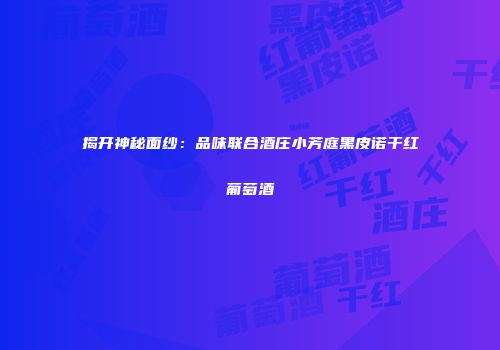 揭开神秘面纱：品味联合酒庄小芳庭黑皮诺干红葡萄酒
