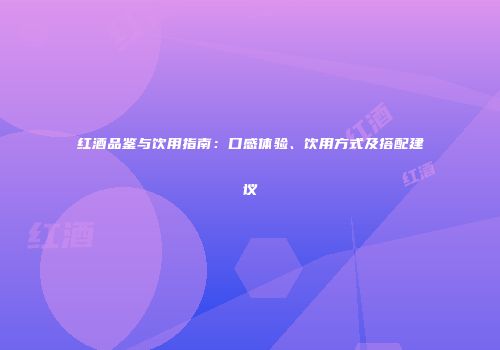 红酒品鉴与饮用指南：口感体验、饮用方式及搭配建议