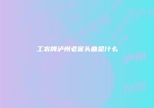 工农牌泸州老窖头曲是什么