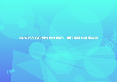 500元左右白酒性价比解析：热门品牌与选择指南