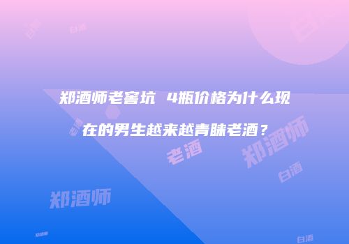 郑酒师老窖坑 4瓶价格为什么现在的男生越来越青睐老酒？