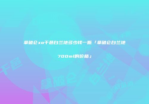 拿破仑xo干邑白兰地多少钱一瓶「拿破仑白兰地700ml的价格」