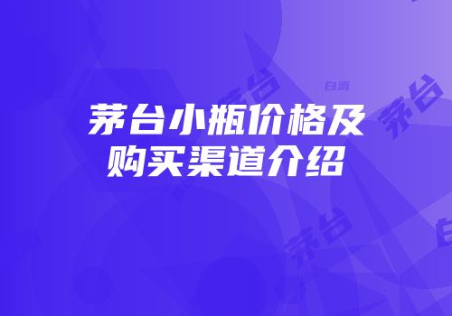 茅台小瓶价格及购买渠道介绍