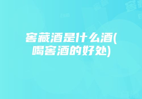 窖藏酒是什么酒(喝窖酒的好处)