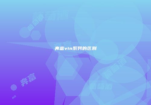 奔富vin系列的区别