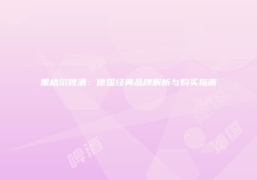 黑格尔啤酒：德国经典品牌解析与购买指南