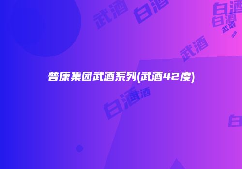 普康集团武酒系列(武酒42度)