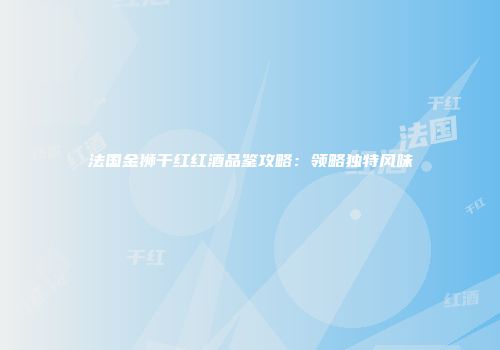 法国金狮干红红酒品鉴攻略：领略独特风味