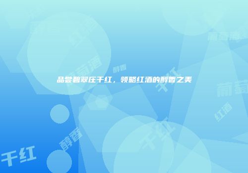 品尝碧翠庄干红，领略红酒的醇香之美