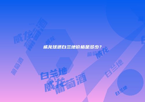 威龙球迷白兰地价格是多少？
