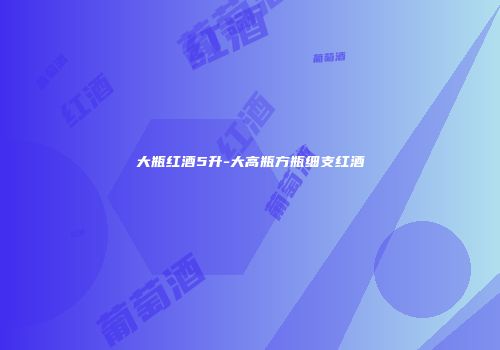 大瓶红酒5升-大高瓶方瓶细支红酒