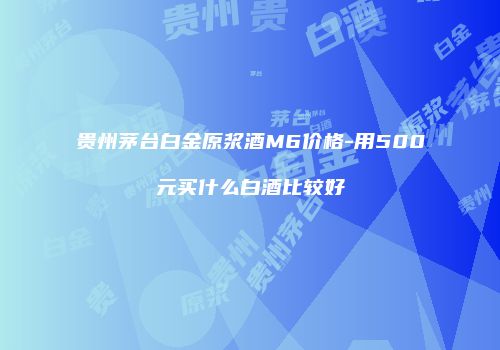 贵州茅台白金原浆酒M6价格-用500元买什么白酒比较好