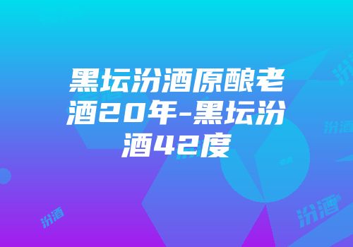 黑坛汾酒原酿老酒20年-黑坛汾酒42度