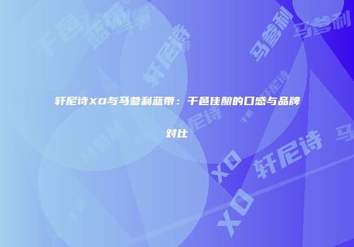轩尼诗XO与马爹利蓝带：干邑佳酿的口感与品牌对比