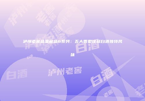 泸州老窖品鉴藏品6系列：五大香型诠释白酒独特风味