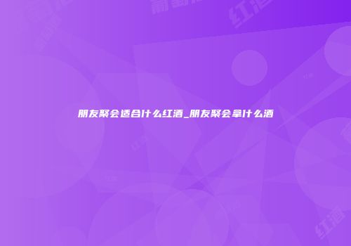 朋友聚会适合什么红酒_朋友聚会拿什么酒