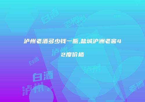 泸州老酒多少钱一瓶,盐城沪洲老窖42度价格