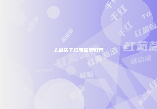 上维诺干红葡萄酒好吗