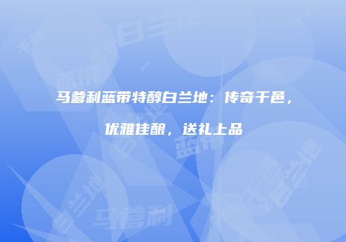 马爹利蓝带特醇白兰地：传奇干邑，优雅佳酿，送礼上品
