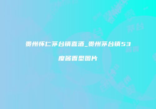 贵州怀仁茅台镇喜酒_贵州茅台镇53度酱香型图片