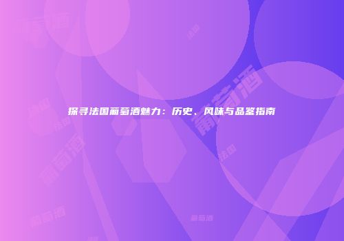 探寻法国葡萄酒魅力：历史、风味与品鉴指南
