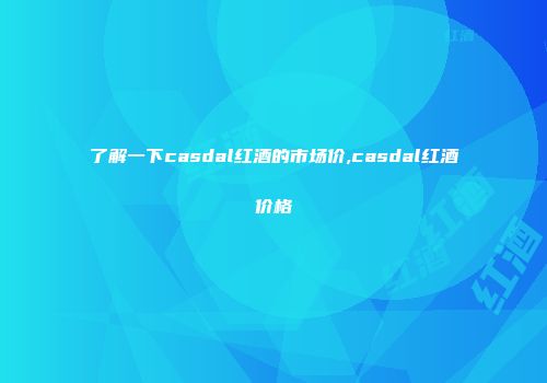 了解一下casdal红酒的市场价,casdal红酒价格