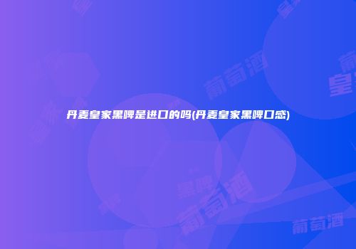 丹麦皇家黑啤是进口的吗(丹麦皇家黑啤口感)