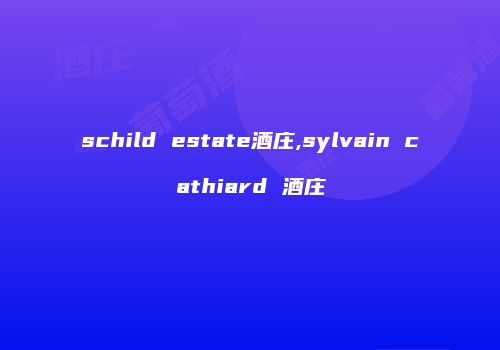 schild estate酒庄,sylvain cathiard 酒庄
