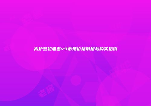高炉双轮老窖v9市场价格解析与购买指南
