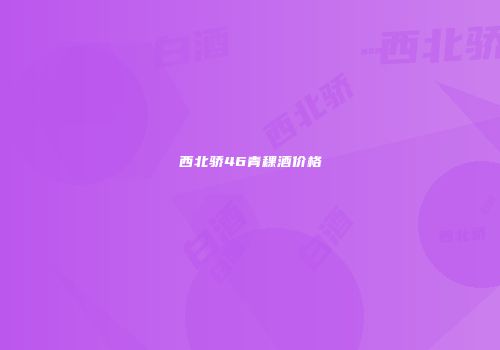 西北骄46青稞酒价格